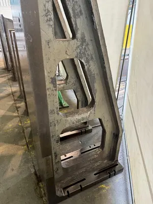 20" WIDE X 100" TALL X 38" DEEP ANGLE PLATE SET. STOCK # 0364524