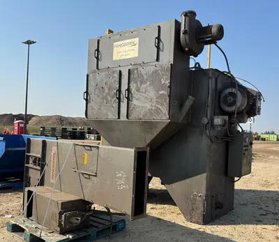 72” TABLE PANGBORN MODEL 6LK-7 ROTOBLAST SHOT BLAST MACHINE: YOBRO #24410