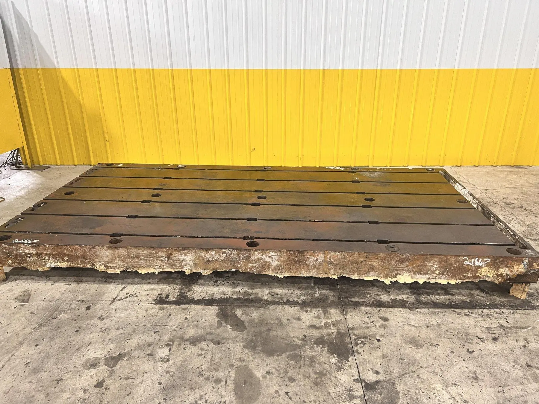 6' X 12' BAY CAST T-SLOT STEEL FLOOR PLATE: STOCK #21667