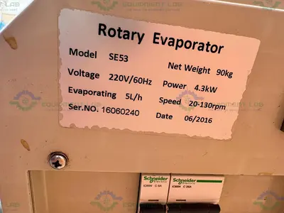 USED ACROSS INTERNATIONAL SE53 AUTOMATIC LIFTING 20 LITER ROTARY EVAPORATOR