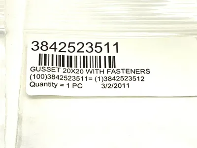 3842523511,3 842 523 511 | Bosch Rexroth 3842523511 Gussets 20x20 w/ Fasteners LOT OF 5 - New