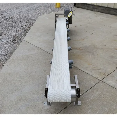Used 11" Wide x 11' long Stainless Steel Belt Conveyor