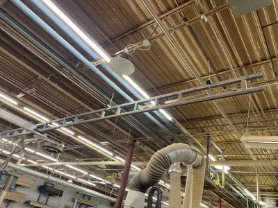Vaculex Vacuum Lift with Gorbel Bridge Crane