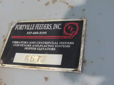 Fortville Feeders Vibratory Parts Feeder 60" Stainless Bowl 115V