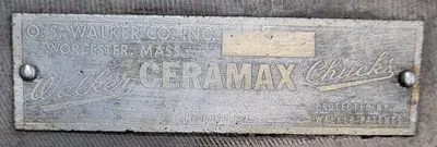 USED O.S. WALKER CO MAGNETIC CHUCK – 6IN X 18IN