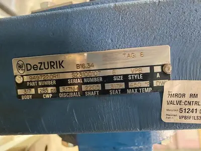 USED DEZURIK SIZE 6 STYLE VPB
