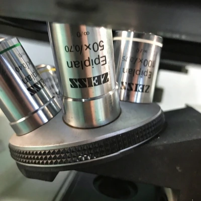 Item# L205 Zeiss AxioVert 40 MAT Inverted Microscope & Camera