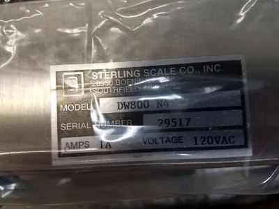 Stainless Steel Sterling Scale LPE3030 24" x 30" New