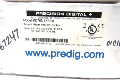 NEW PRECISION DIGITAL PD765-6X3-00 TRIDENT METER PD7656X300
