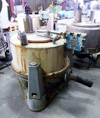 Sangerhausen FZPO 850C perforate basket centrifuge, 316SS.