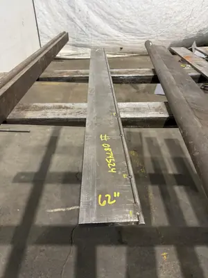 62" X 4 1/2" X 1/2" PRESS BRAKE RADIUS DIE. STOCK# 0875824