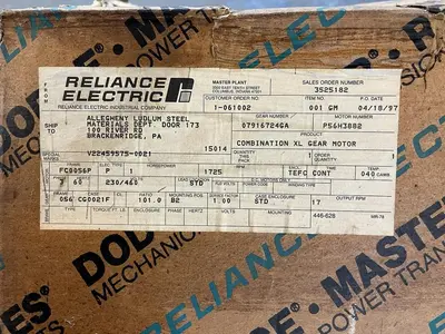 New | in-Stock RELIANCE 07916724G4 Speed Reducers | Surplus Asset Holdings #1204438