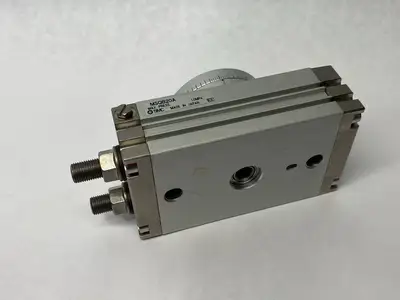 Used SMC Pneumatic Rotary Actuator Table, 0-190 Degree, Rack & Pinion Rotary Actuators Michigan US | Maverick Industrial Sales #1394958