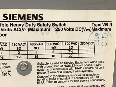 USED SIEMENS HF361