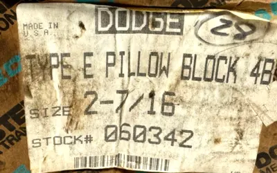 NEW DODGE RELIANCE 060342 TYPE E PILLOW BLOCK 4B 2-7/16"