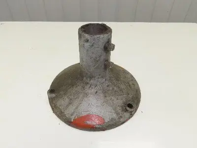 10" Cast Aluminum Pedestal Base Round Pipe Conveyor Leg Stand Adj Height