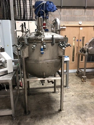 500 L S/S APV JKTD Hemispherical Reactor 3kW