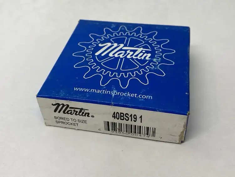 New | in-Stock Martin Single Strand Roller Chain Sprocket, 1" Bore, 19-tooth Parts & Accessories (Material Handling) Michigan US | Maverick Industrial Sales #1401942