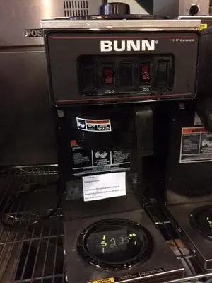 BUNN POUR OVER COFFEE MACHINE - 2 BURNERS -  2 AVAILABLE