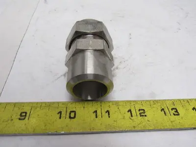 Parker 1" Weld-Lok To Compression 316SS Socket Weld Connector