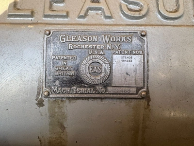 GLEASON Straight Bevel Gear Generator, in good used condition