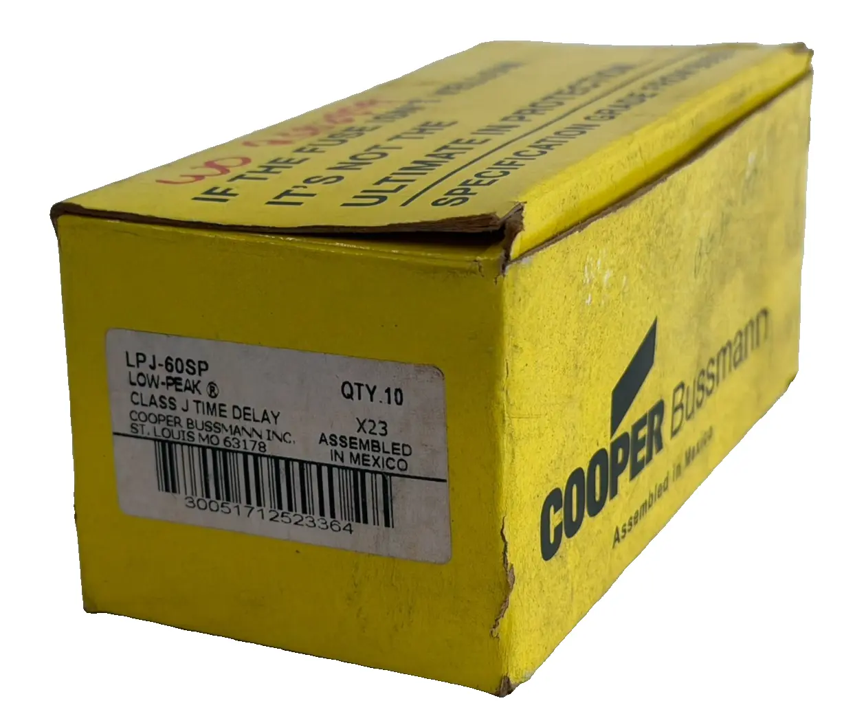 NEW 10 COUNT BUSSMANN LPJ-60SP FUSES LPJ60SP