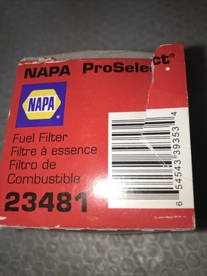 ** New Napa ProSelect Fuel Filter 23481 (Lot Of 2 ) #