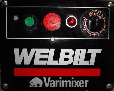 WELBILT 60-QUART PLANETARY MIXER, MODEL W60, WITH FULL COMPLEMENT OF ATTACHMENTS