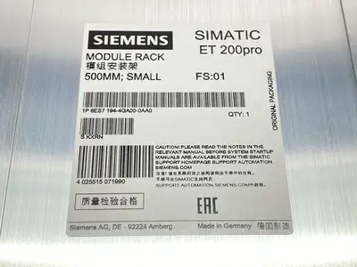 New | in-Stock Siemens ET 200pro Module Rack 500mm Length PLC Chassis Michigan US | Maverick Industrial Sales #1473936