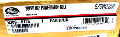 NEW GATES 5/5VX1250 SUPER HC POWERBAND BELT 55VX1250