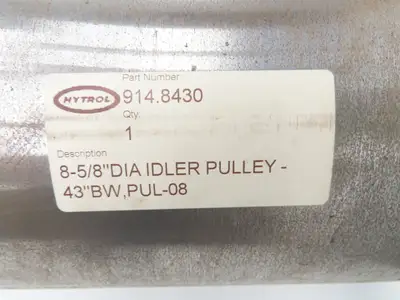 Hytrol 914.8430 Belt Conveyor Idler Pulley 8-5/8"x 43"BW 2-7/16"Shaft XT35