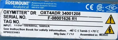 NEW ROSEMOUNT OXT4ADR-34001208 OXYMITTER OXT4ADR34001208 6' LG