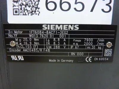 USED SIEMENS 1FT6 084-8AC71-3EG2
