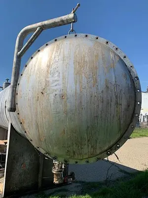 Tank, 1,500 Gallon, S/st, 4' x 18', 25 PSI, Coalescer Tank #S743658