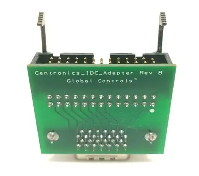 Centronics_IDC_Adapter,Centronics IDC Adapter | Global Controls Centronics IDC Adapter Rev B 26-Pin Ribbon Cable Adapter Board - Used