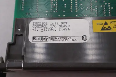 Bailey IMCIS02 infi 90 Controller I/O Slave 2.4VA SADR 37 3A-6-2 Stock #K-1632