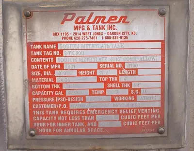 USED 2007 PALMER 2-TK-2011