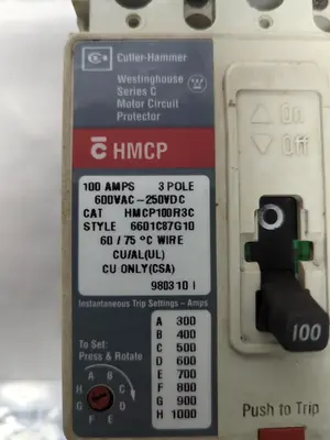 Used CUTLER-HAMMER HMCP100R3C Miscellaneous Equipment (Electrical & Power) | Surplus Asset Holdings #1202245