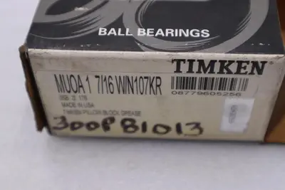 NEW OPEN BOX TIMKEN MUOA1 7/16 W/N107KR  TIMKEN  MUOA1 7/16 W/N107KR STK CC269