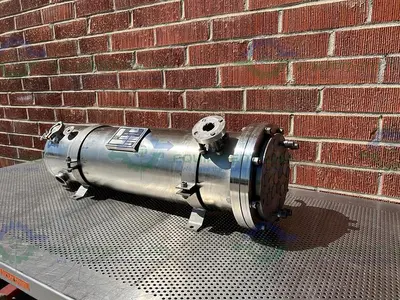 USED FINN-AQUA STAINLESS STEEL  HEAT EXCHANGER  13" X 37"