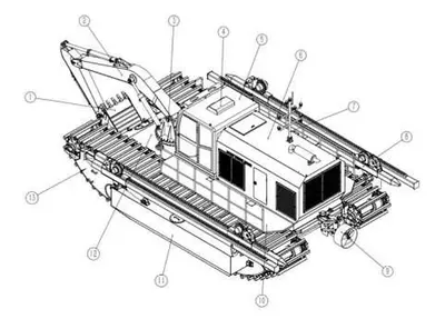 USED MULTIFUNCTIONAL AMPHIBIOUS DREDGER ALYTUS