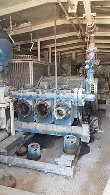 USED EMSCO F-500 TRIPLEX MUD PUMP