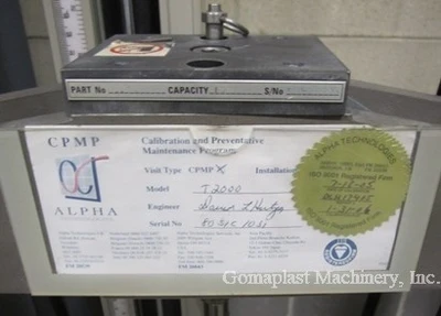 Monsanto T2000 Tensile Tester, Item # 1592