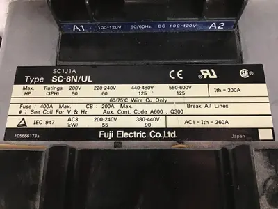 USED FUJI ELECTRIC SC-8N/UL 1NC4QO