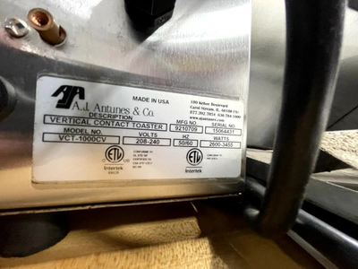 72-0430 Antunes Roundup VCT-1000CV Vertical Contact Toaster