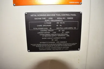 2011 GLEASON 275 G GEAR GRINDERS | GCH Machinery (19)