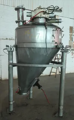 SPC8307  Bin Hopper Silo 40 cu.ft., bulk storage bin, Stainless Steel