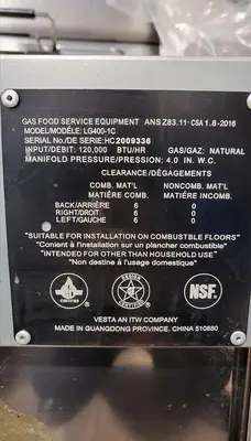 USED VULCAN LG400