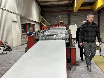 USED STAM SIEMPELKAMP SANDWICH PANEL LINE CNC