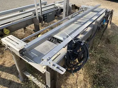 Conveyor, Belt, 12" x 6.5', S/st, Plastic Belt, Boxes #S744697